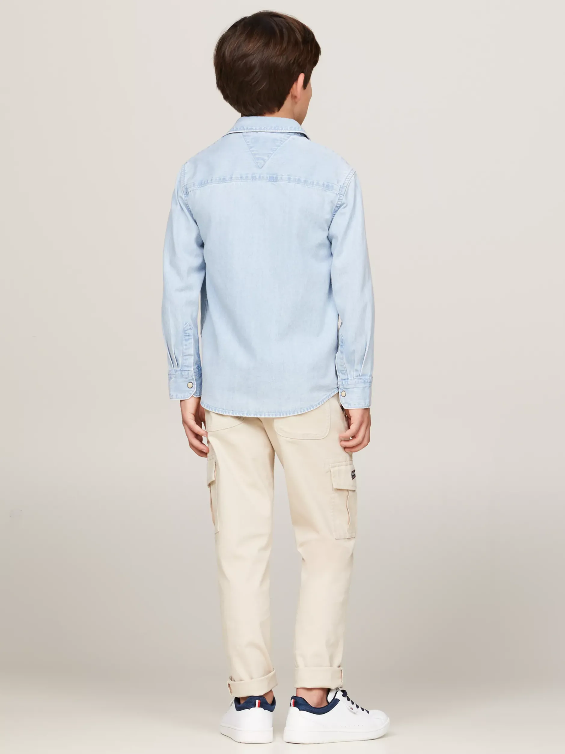 Koszule*Tommy Hilfiger Jeansowa Koszula O Regularnym Kroju DENIM MID WASH