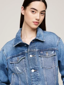 Kurtki & Płaszcze*Tommy Hilfiger Jeansowa Kurtka Typu Trucker DENIM MEDIUM