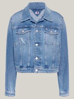 Kurtki & Płaszcze*Tommy Hilfiger Jeansowa Kurtka Typu Trucker DENIM MEDIUM
