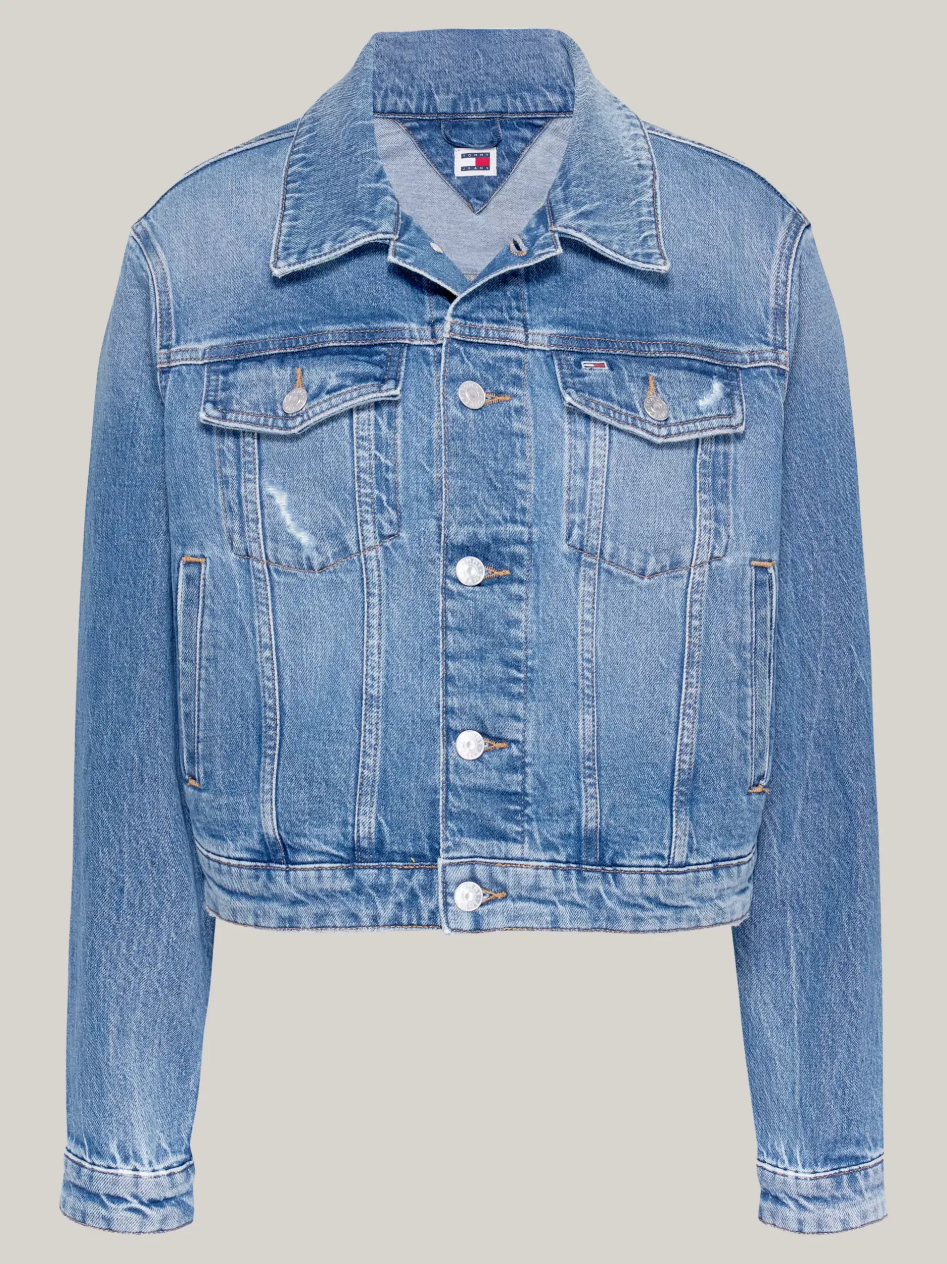 Kurtki & Płaszcze*Tommy Hilfiger Jeansowa Kurtka Typu Trucker DENIM MEDIUM