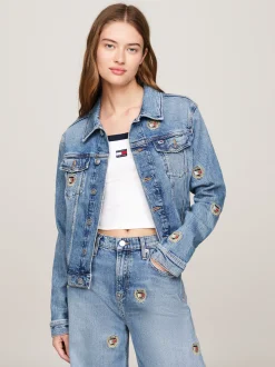 Kurtki & Płaszcze*Tommy Hilfiger Jeansowa Kurtka Typu Trucker O Wąskim Kroju DENIM MEDIUM