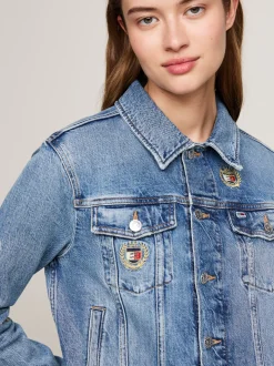 Kurtki & Płaszcze*Tommy Hilfiger Jeansowa Kurtka Typu Trucker O Wąskim Kroju DENIM MEDIUM