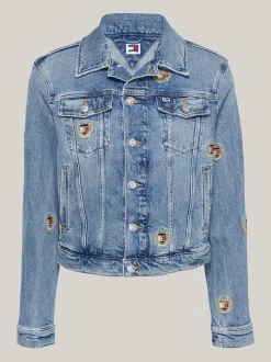 Kurtki & Płaszcze*Tommy Hilfiger Jeansowa Kurtka Typu Trucker O Wąskim Kroju DENIM MEDIUM