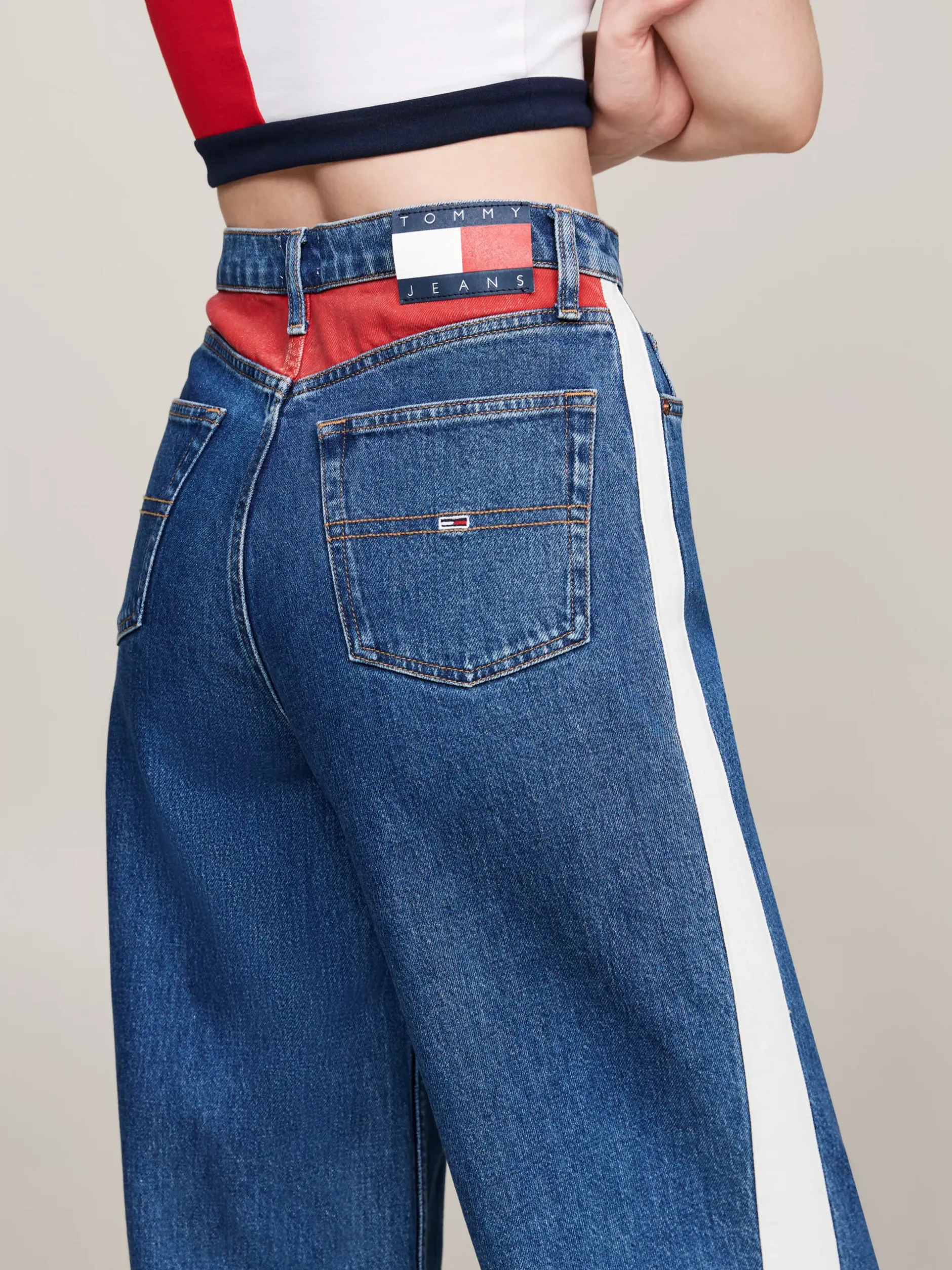 Jeansy*Tommy Hilfiger Jeansy Archive Claire Z Wysokim Stanem DENIM MEDIUM