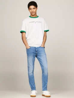 Jeansy*Tommy Hilfiger Jeansy Austin O Wąskim Kroju DENIM MEDIUM