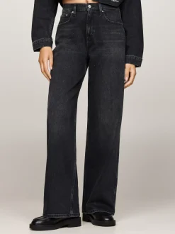 Jeansy*Tommy Hilfiger Jeansy Betsy Z Brokatowym Wykończeniem DENIM BLACK