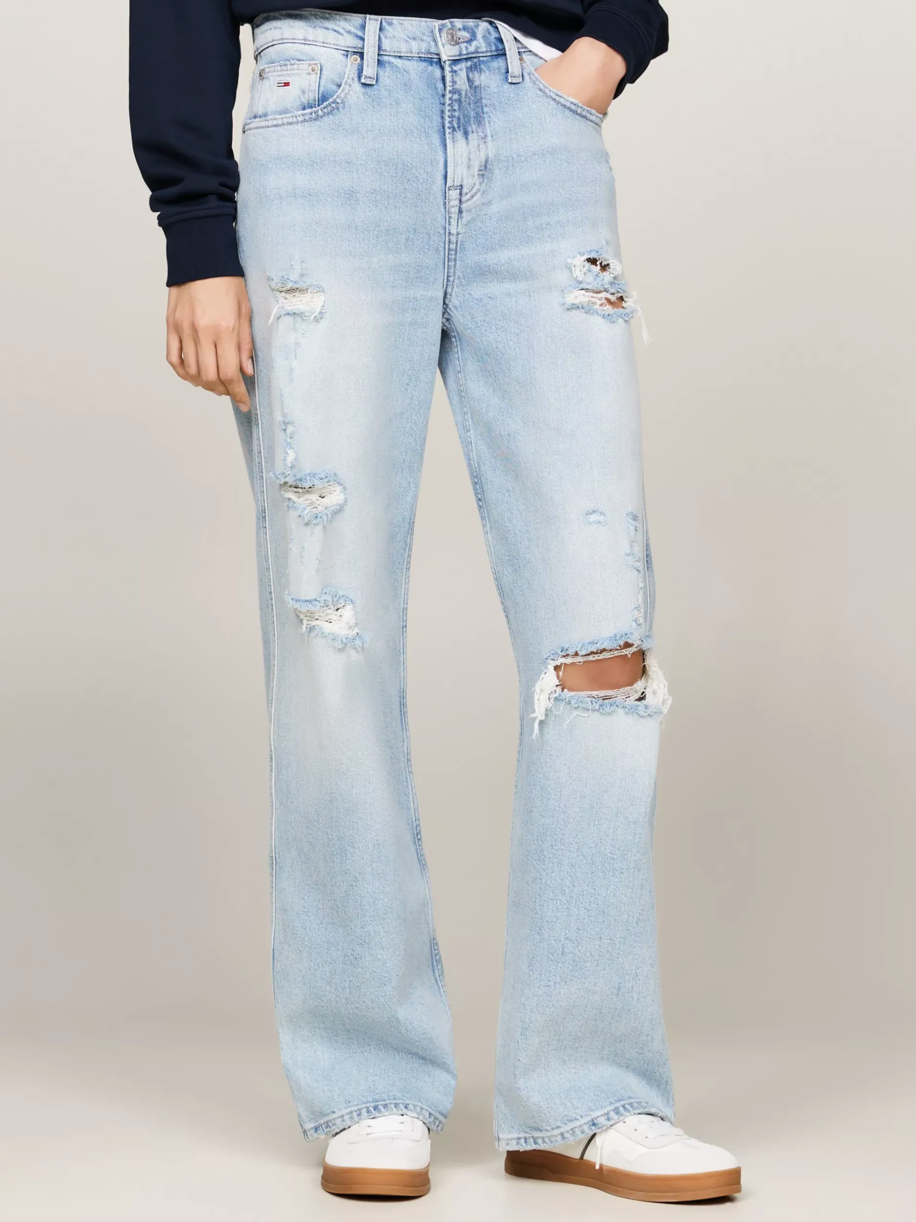 Jeansy*Tommy Hilfiger Jeansy Betsy Z Szerokimi Nogawkami DENIM LIGHT