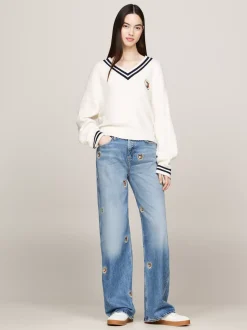 Jeansy*Tommy Hilfiger Jeansy Betsy Z Szerokimi Nogawkami DENIM MEDIUM