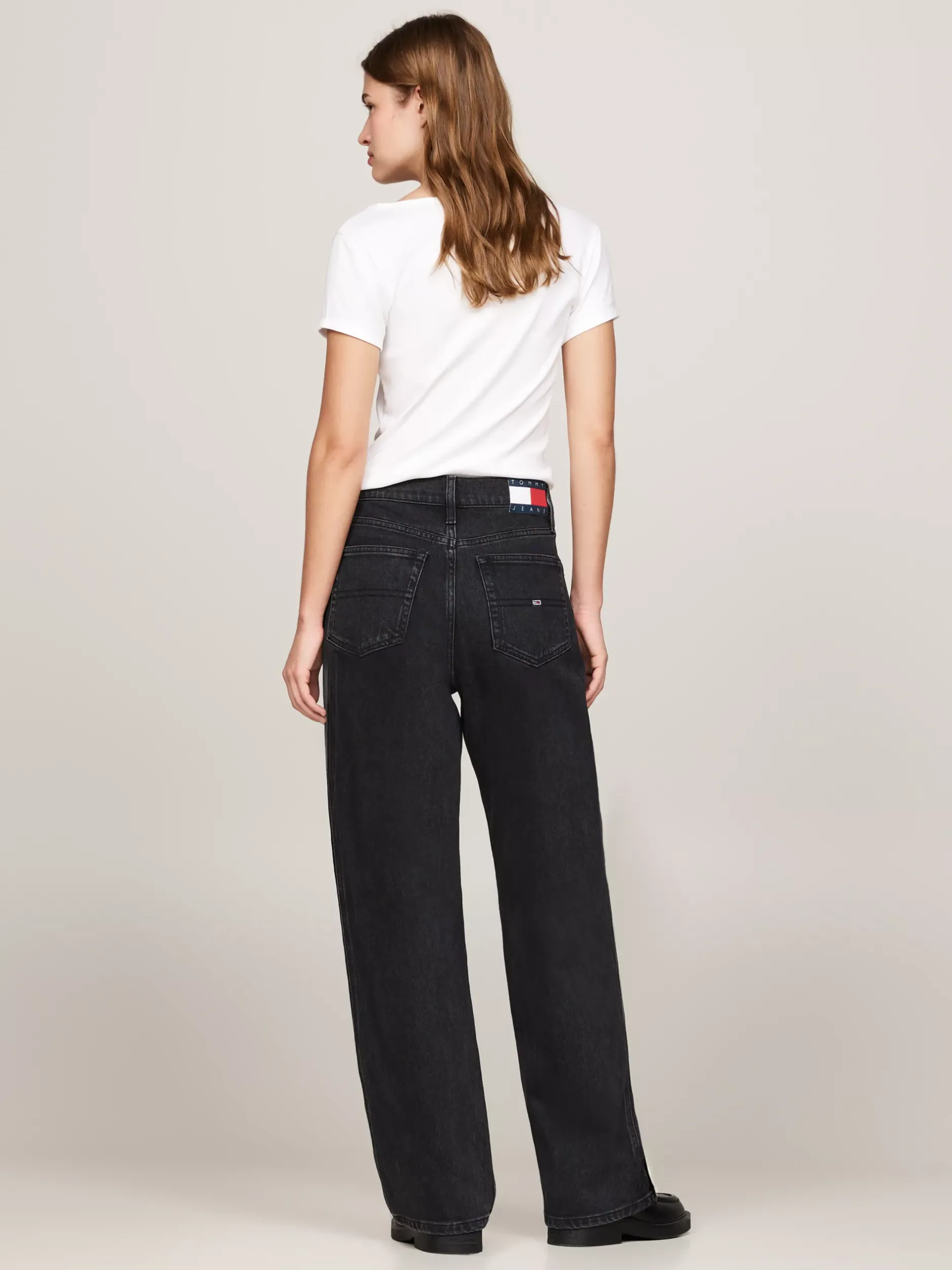 Jeansy*Tommy Hilfiger Jeansy Betsy Ze średnim Stanem DENIM BLACK