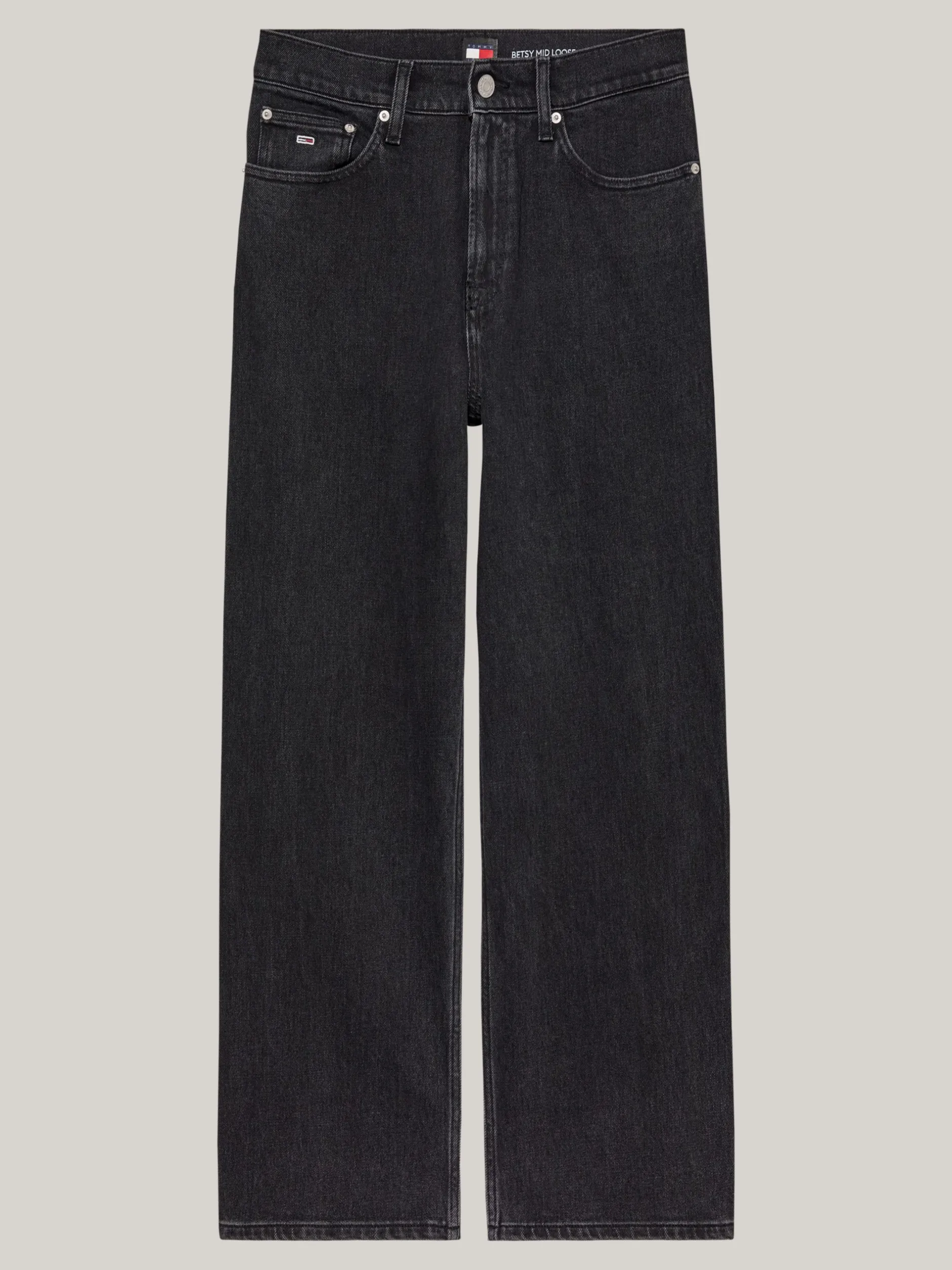 Jeansy*Tommy Hilfiger Jeansy Betsy Ze średnim Stanem DENIM BLACK