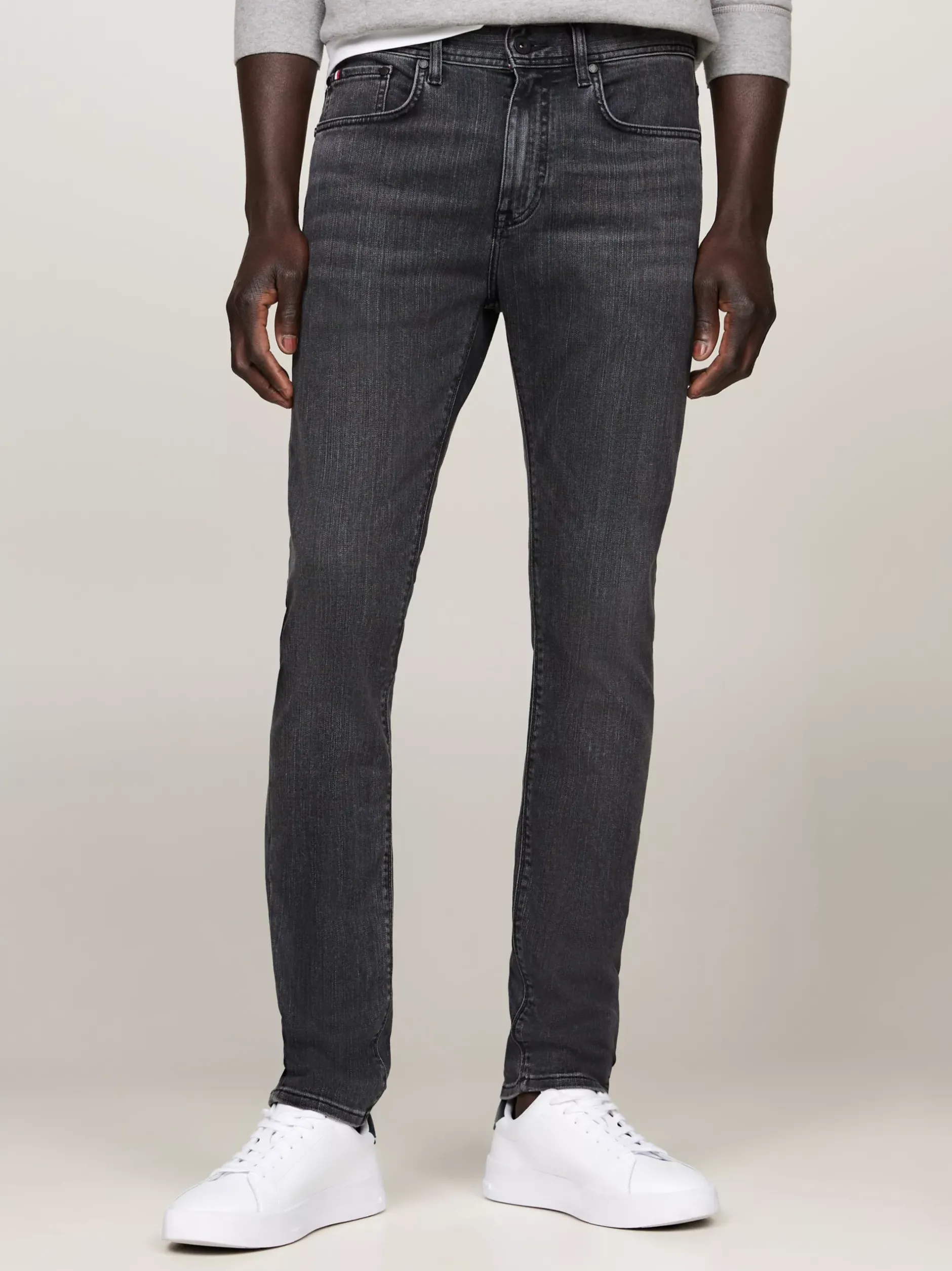 Jeansy*Tommy Hilfiger Jeansy Bleecker Z Efektem Wyblaknięcia STONE GREY