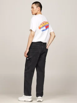 Jeansy*Tommy Hilfiger Jeansy Carpenter O Kroju Skater DENIM BLACK