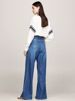 Jeansy*Tommy Hilfiger Jeansy Claire Z Szerokimi Nogawkami DENIM MEDIUM