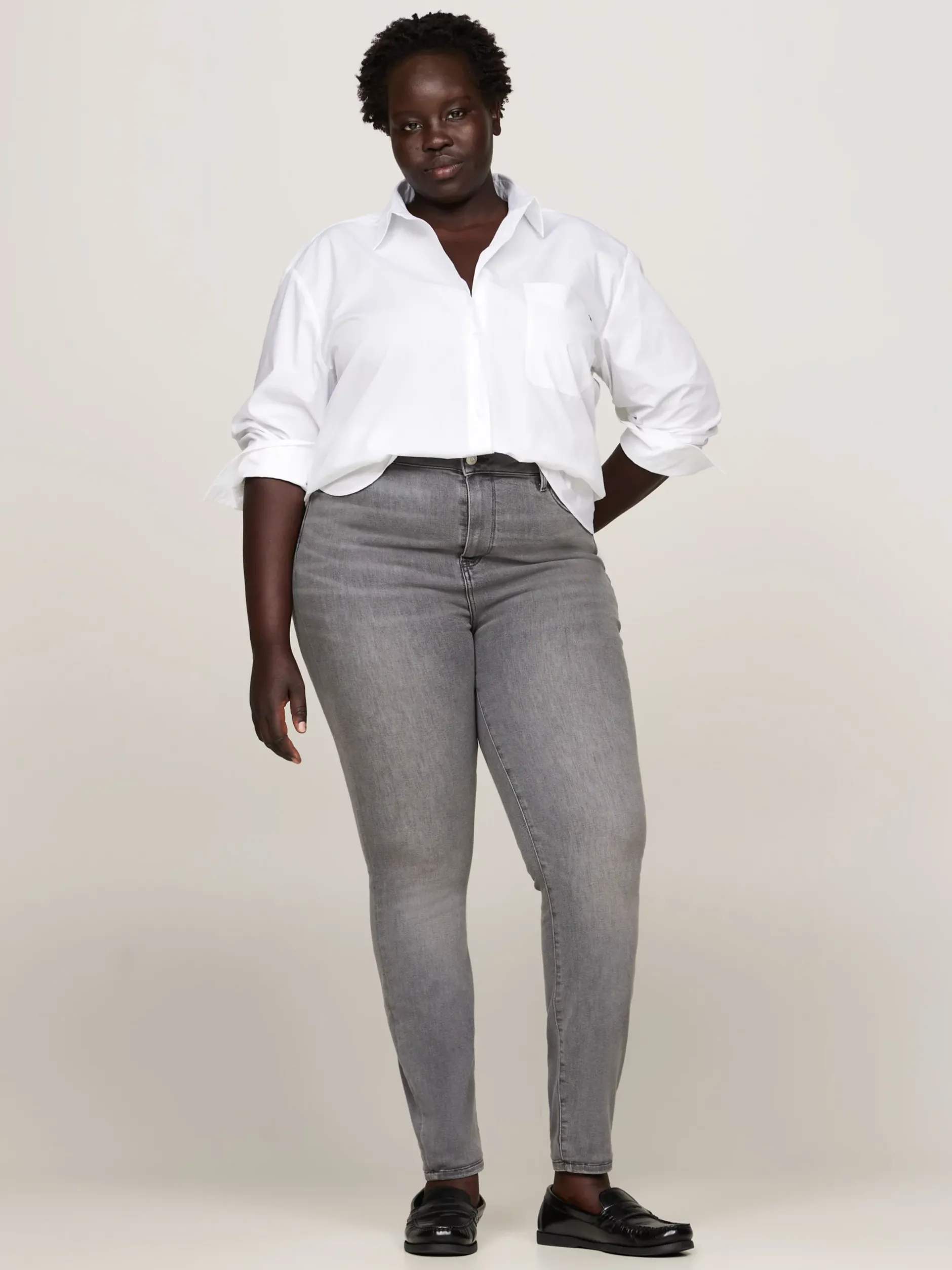 Jeansy*Tommy Hilfiger Jeansy Curve O Bardzo Obcisłym Kroju GER