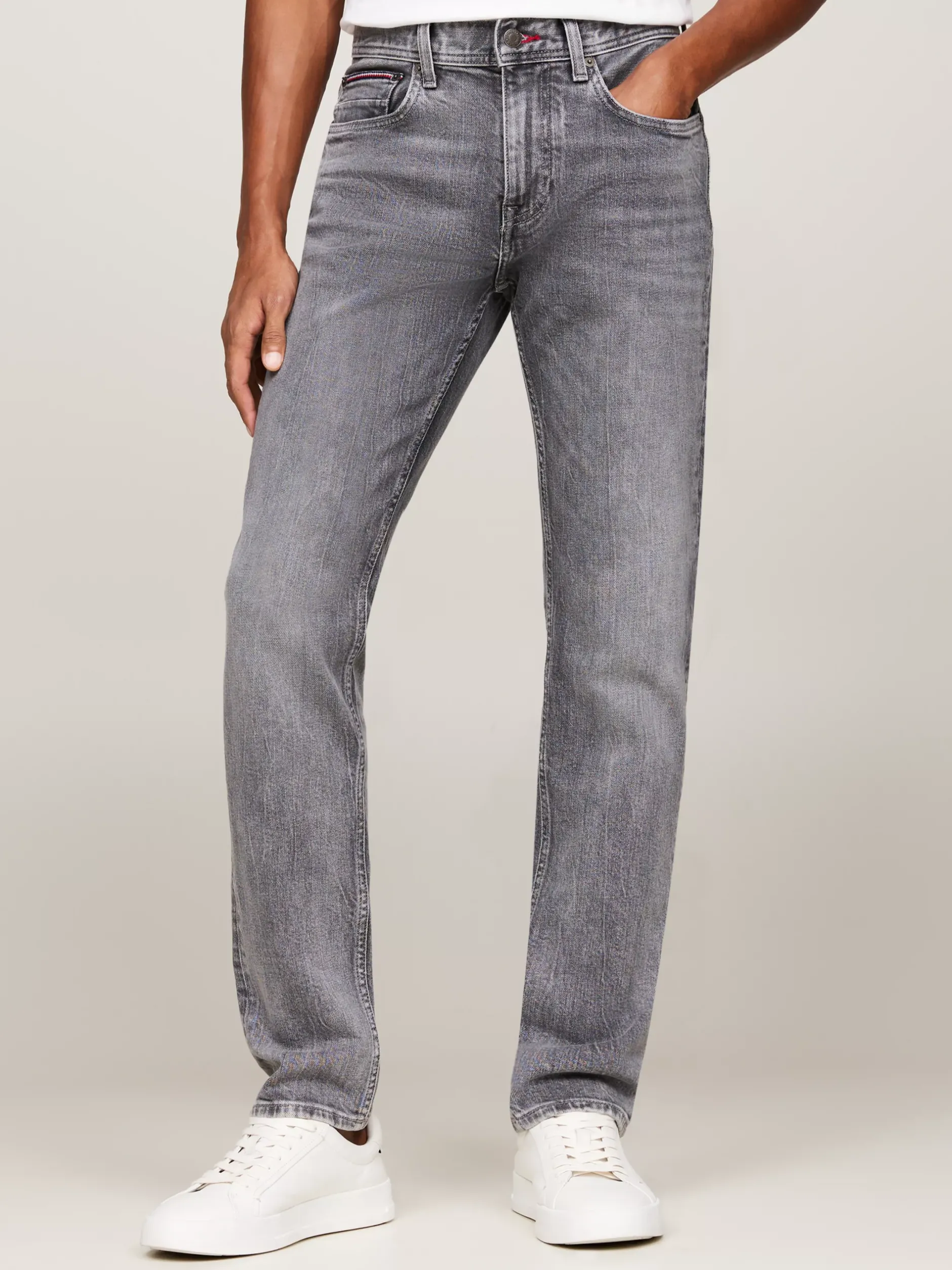 Jeansy*Tommy Hilfiger Jeansy Denton O Prostym Kroju CARVER GREY