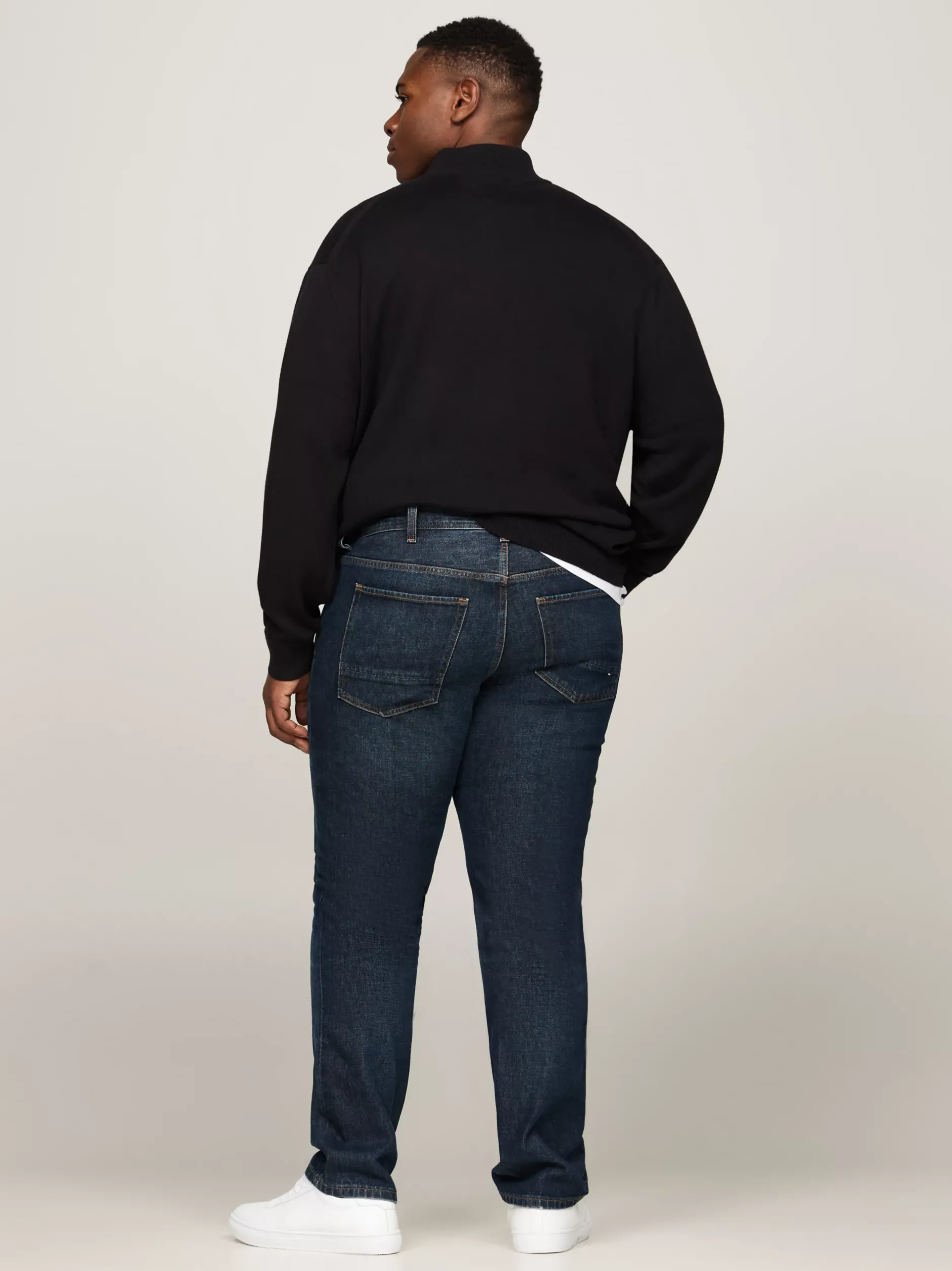 Jeansy*Tommy Hilfiger Jeansy Denton Plus Z Efektem Wyblaknięcia CREST INDIGO