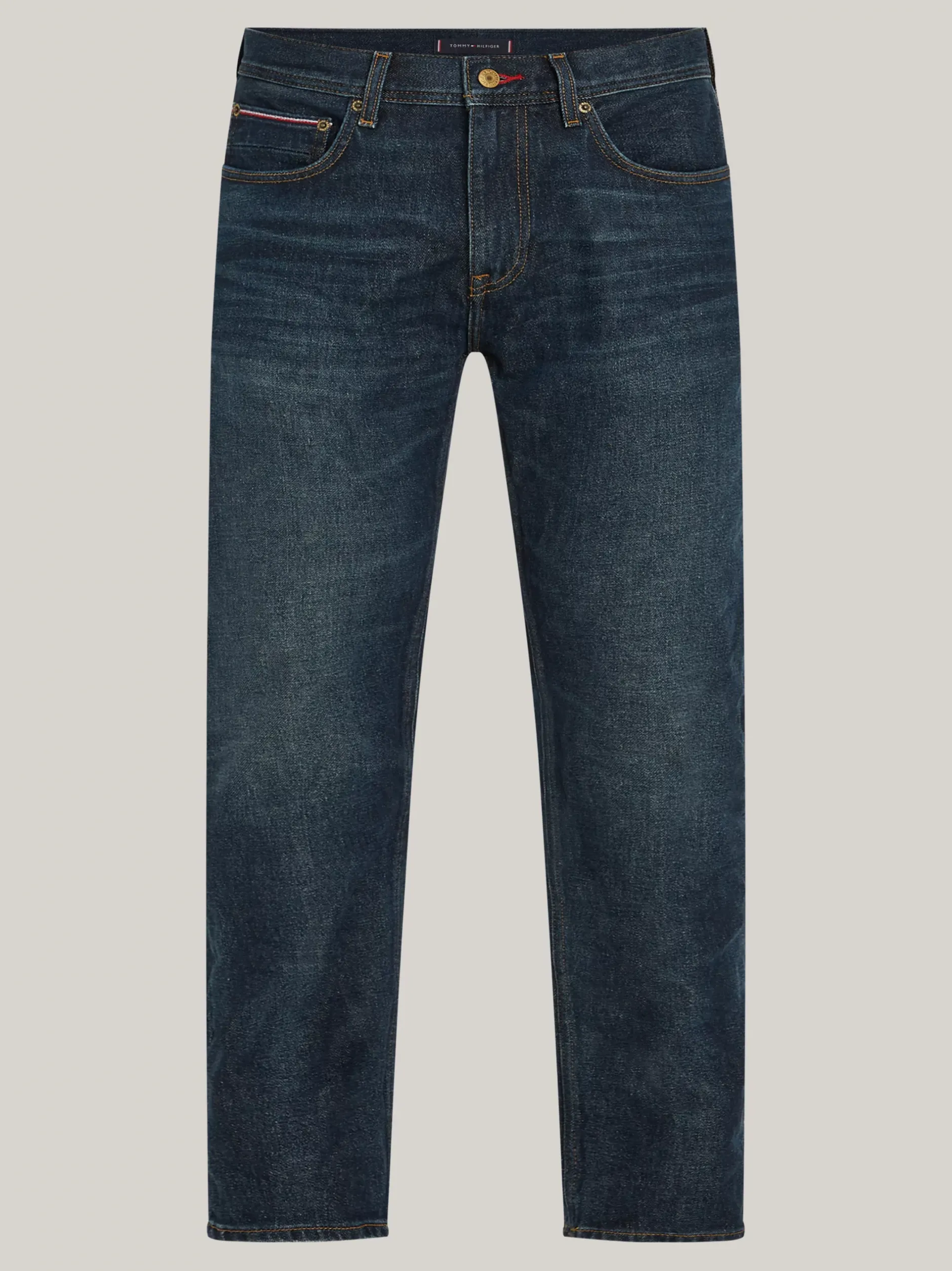 Jeansy*Tommy Hilfiger Jeansy Denton Plus Z Efektem Wyblaknięcia CREST INDIGO