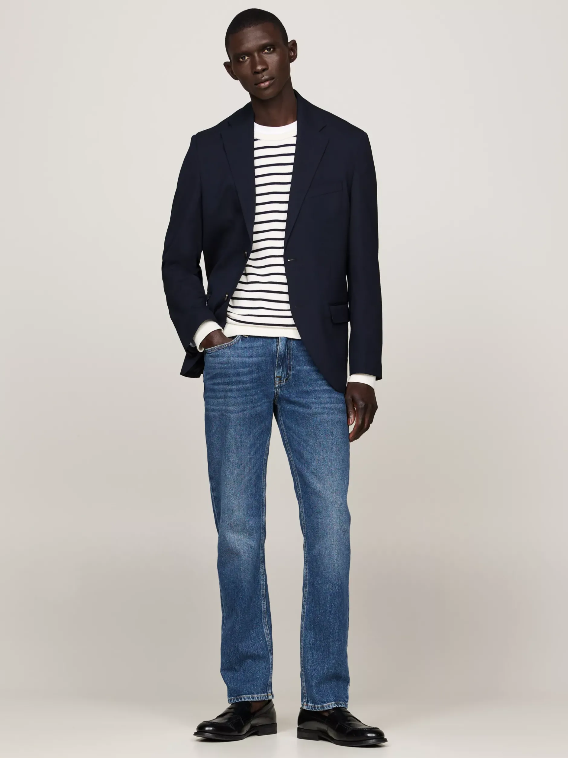Jeansy*Tommy Hilfiger Jeansy Denton Z Efektem Wyblaknięcia HIKER INDIGO