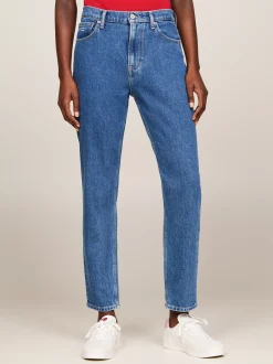 Jeansy*Tommy Hilfiger Jeansy Izzie O Wąskim Kroju Z Wysokim Stanem DENIM MEDIUM