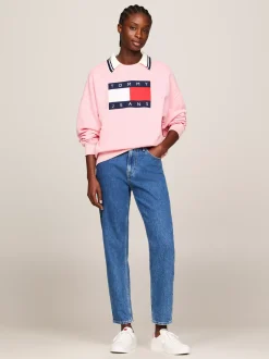 Jeansy*Tommy Hilfiger Jeansy Izzie O Wąskim Kroju Z Wysokim Stanem DENIM MEDIUM