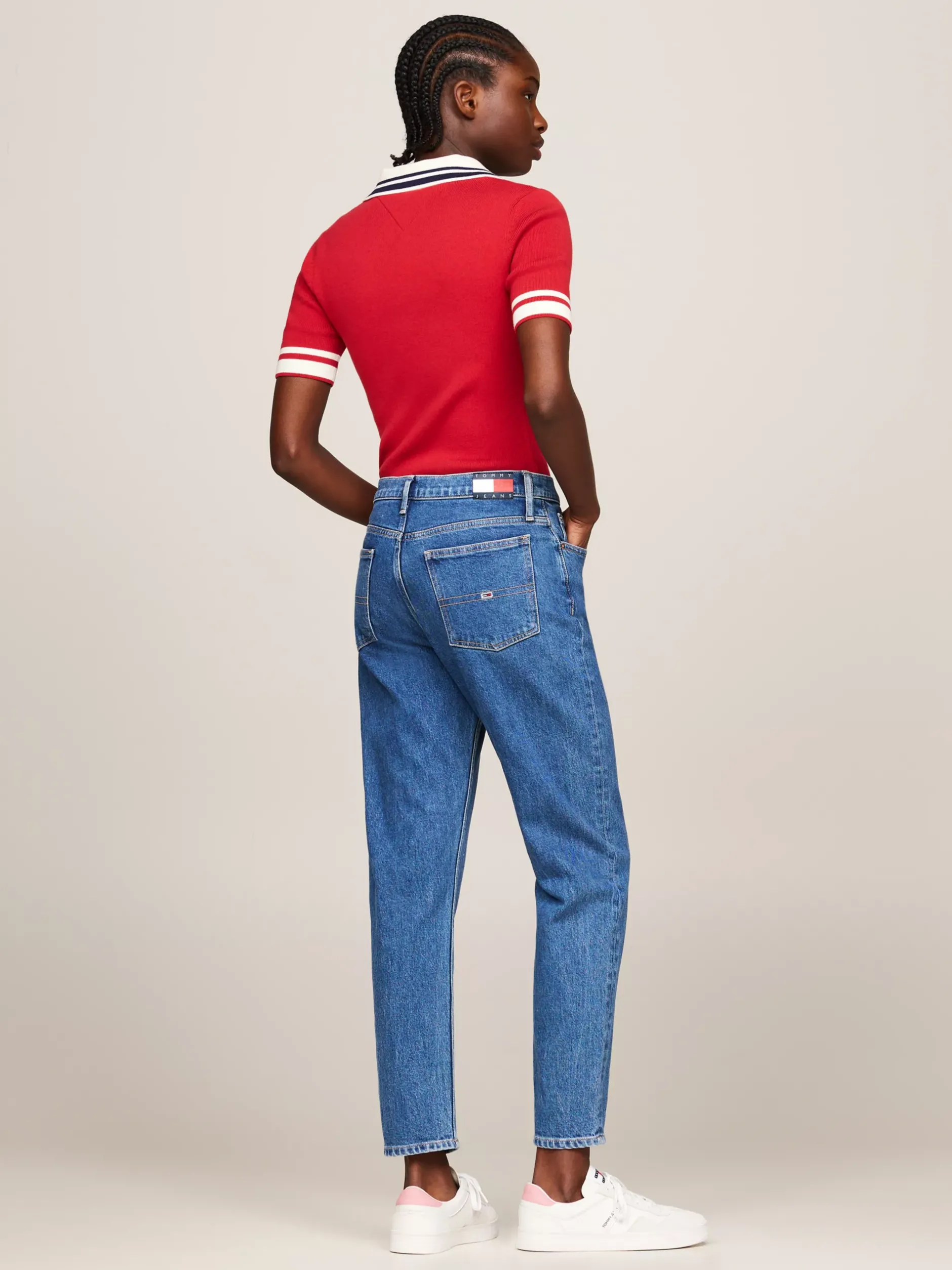 Jeansy*Tommy Hilfiger Jeansy Izzie O Wąskim Kroju Z Wysokim Stanem DENIM MEDIUM