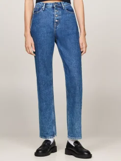 Jeansy*Tommy Hilfiger Jeansy Izzie Z Prostymi Nogawkami DENIM MEDIUM