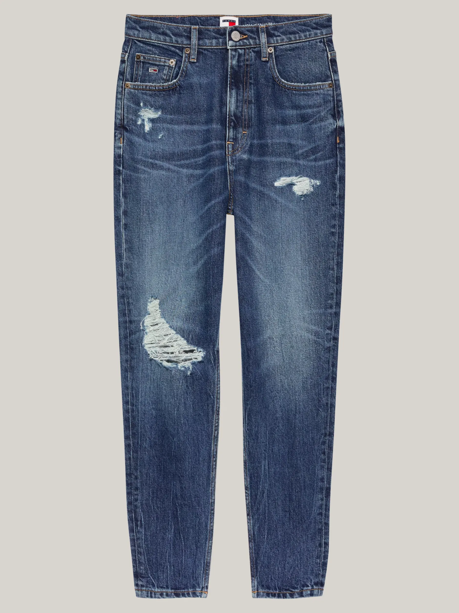 Jeansy*Tommy Hilfiger Jeansy Mom Fit Z Bardzo Wysokim Stanem DENIM DARK