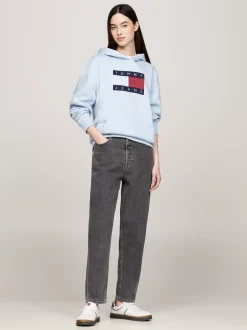 Jeansy*Tommy Hilfiger Jeansy Mom Fit Z Bardzo Wysokim Stanem DENIM BLACK