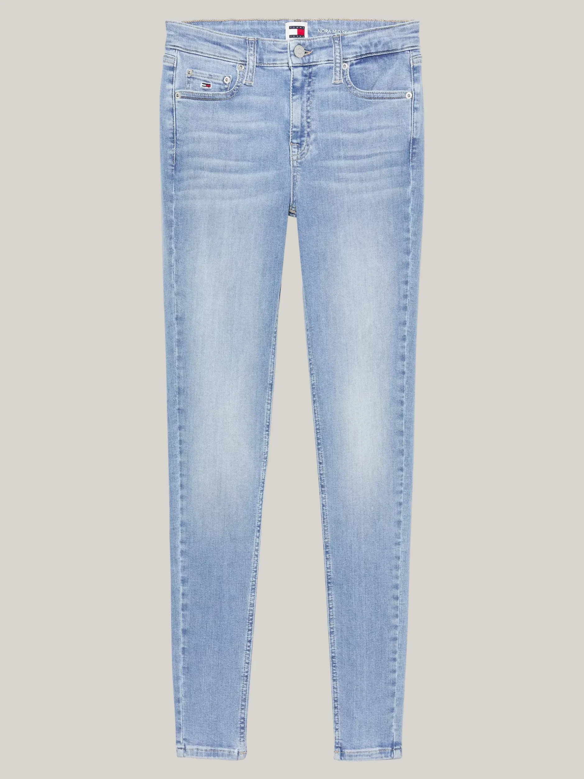 Jeansy*Tommy Hilfiger Jeansy Nora O Obcisłym Kroju Ze średnim Stanem DENIM LIGHT