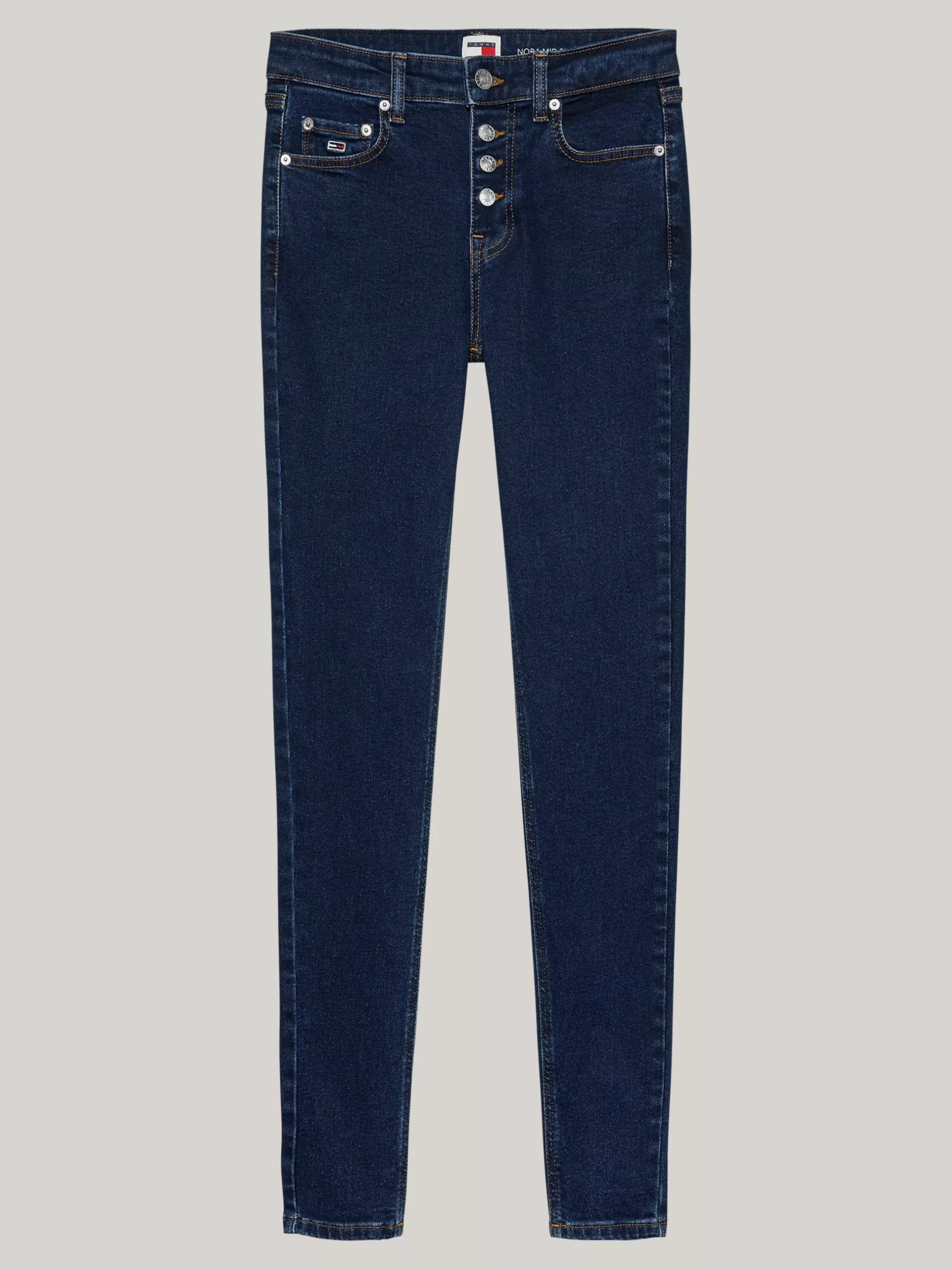 Jeansy*Tommy Hilfiger Jeansy Nora O Wąskim Kroju Ze średnim Stanem DENIM DARK