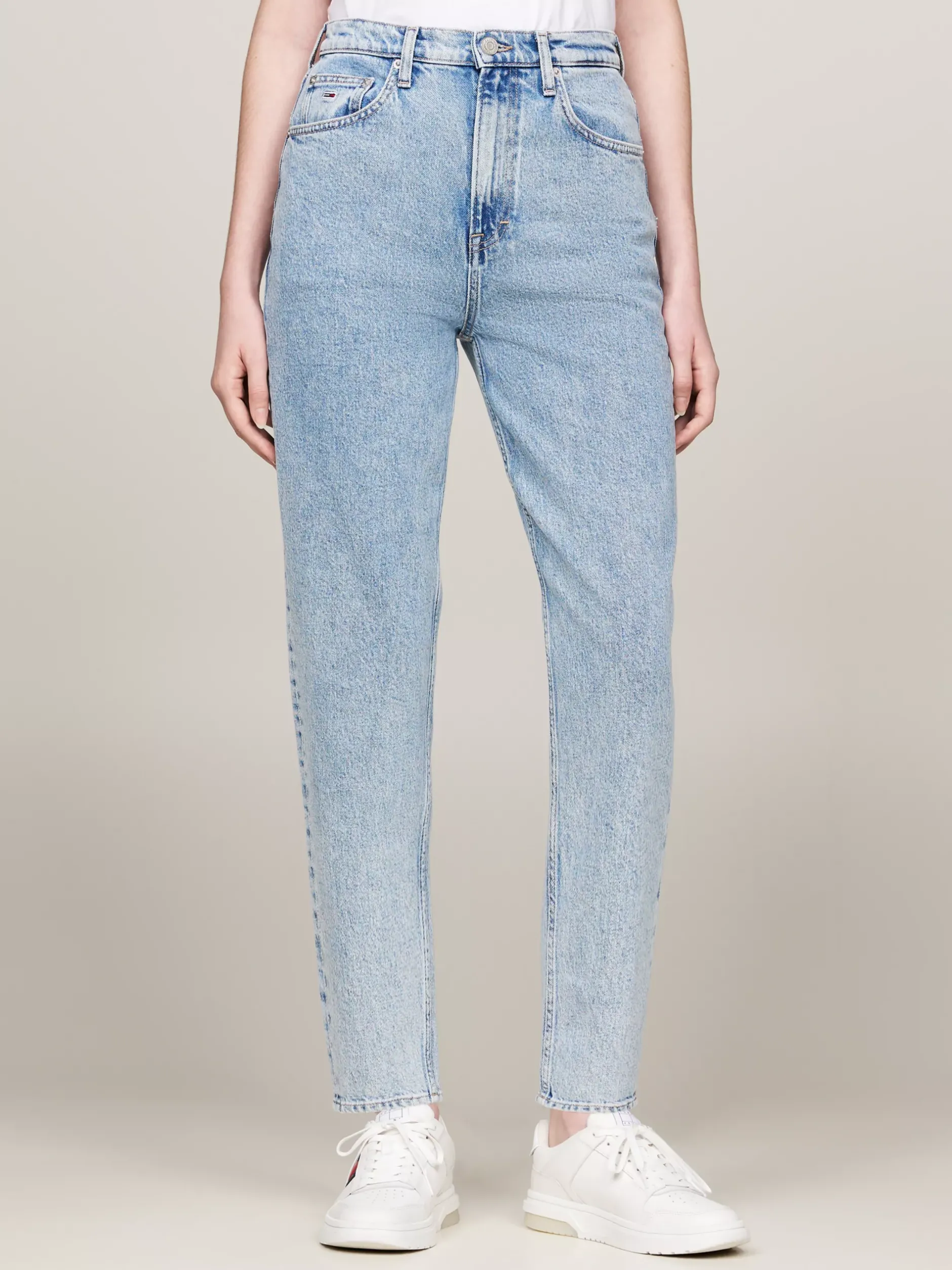 Jeansy*Tommy Hilfiger Jeansy O Kroju Mom Fit Z Ultrawysokim Stanem DENIM LIGHT