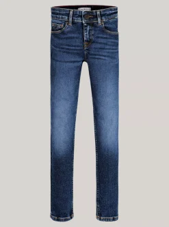 Jeansy*Tommy Hilfiger Jeansy O Obcisłym Kroju Z Efektem Wyblaknięcia AUTHENTICSTRETCH