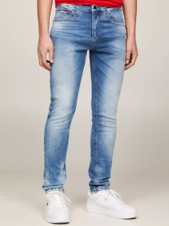 Jeansy*Tommy Hilfiger Jeansy O Wąskim Kroju Ze Zwężanymi Nogawkami WILSON LIGHT BLUE STRETCH