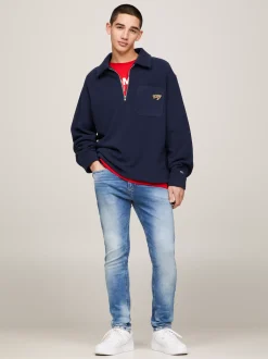 Jeansy*Tommy Hilfiger Jeansy O Wąskim Kroju Ze Zwężanymi Nogawkami WILSON LIGHT BLUE STRETCH