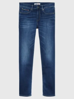 Jeansy*Tommy Hilfiger Jeansy Ryan O Regularnym Kroju Z Prostymi Nogawkami I Efektem Wyblaknięcia ASPEN DARK BLUE STRETCH