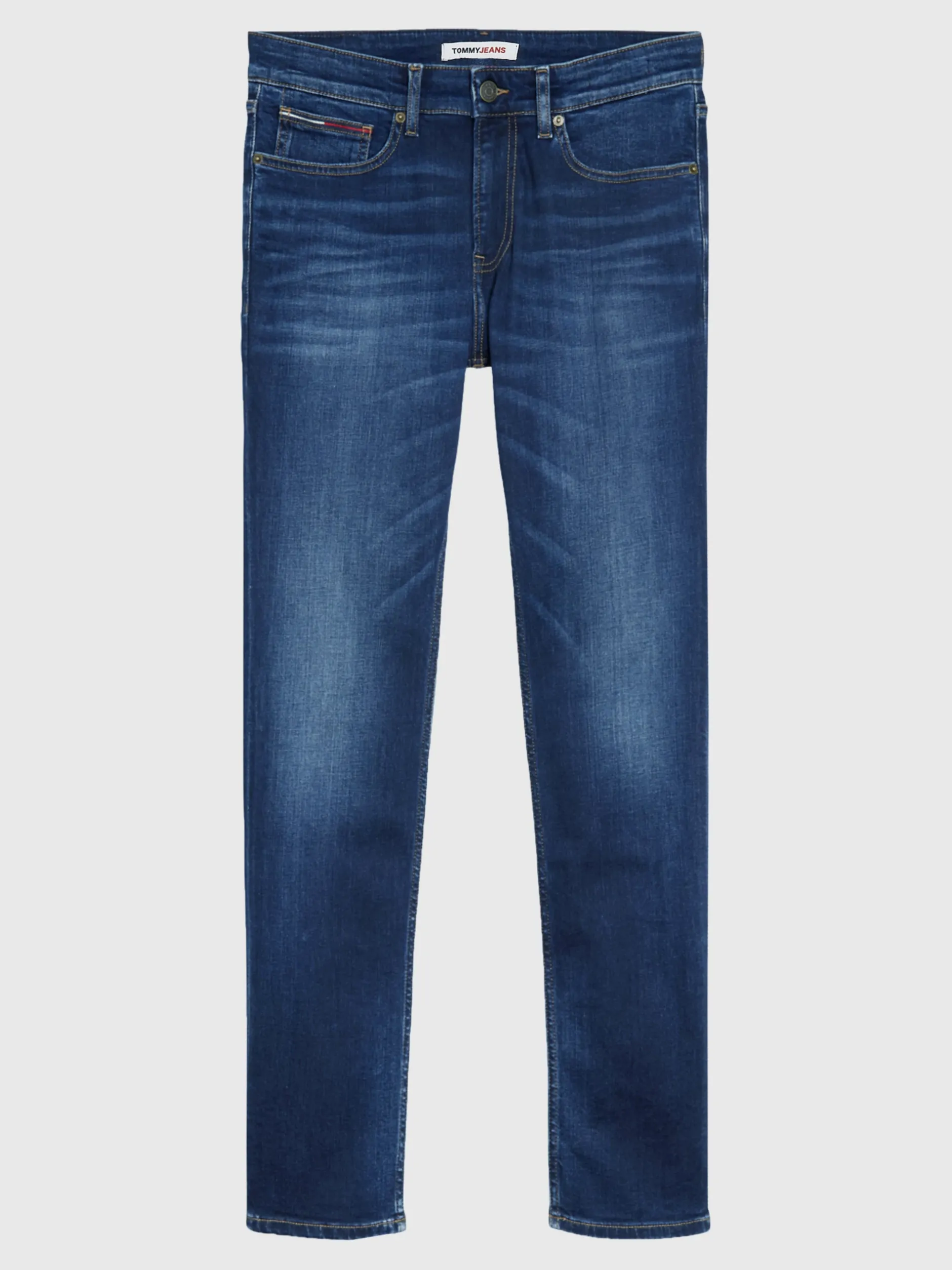 Jeansy*Tommy Hilfiger Jeansy Ryan O Regularnym Kroju Z Prostymi Nogawkami I Efektem Wyblaknięcia ASPEN DARK BLUE STRETCH