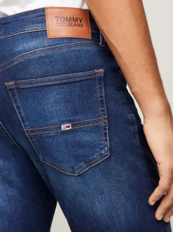 Jeansy*Tommy Hilfiger Jeansy Scanton O Wąskim Kroju ASPEN DARK BLUE STRETCH