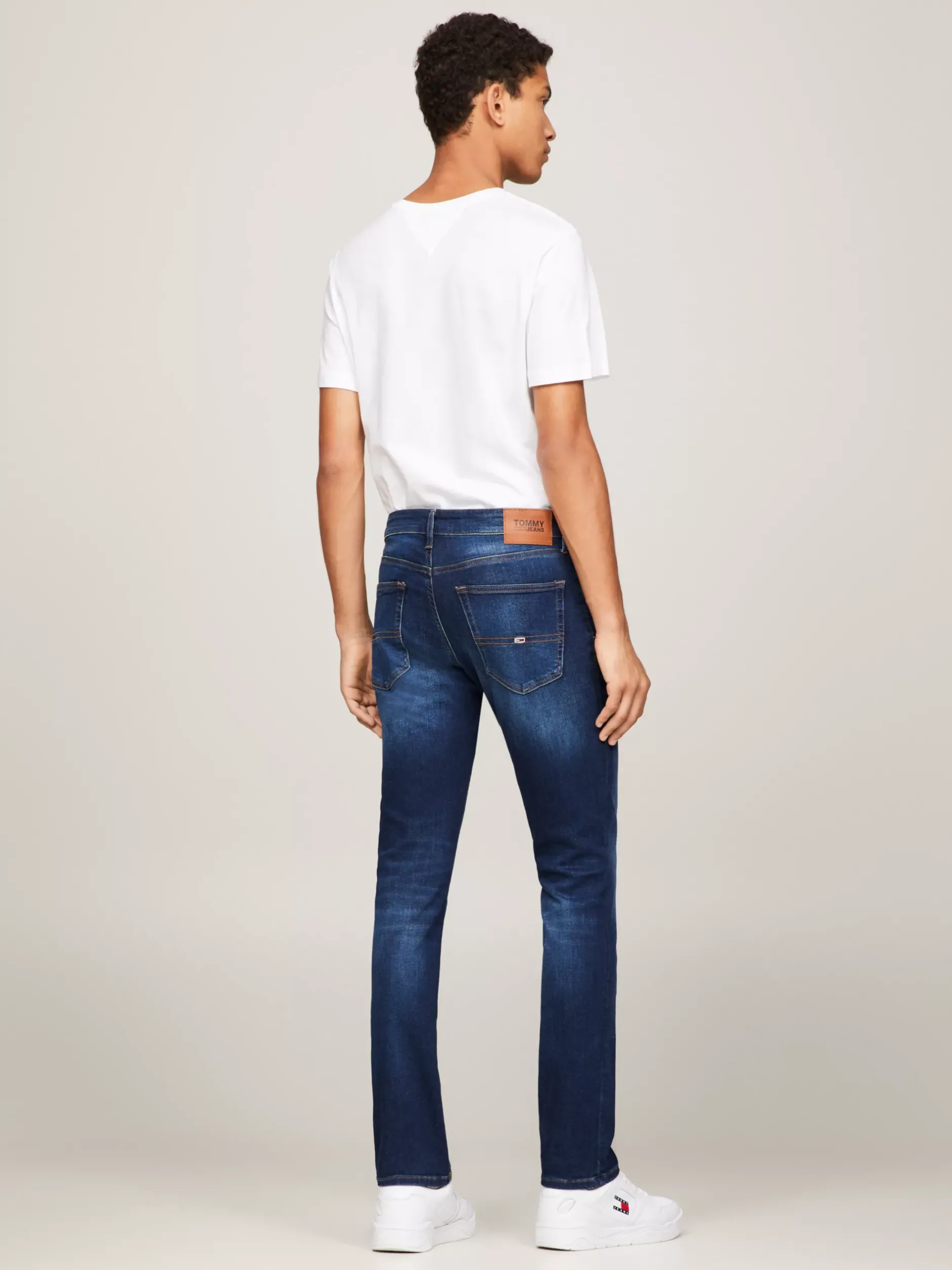 Jeansy*Tommy Hilfiger Jeansy Scanton O Wąskim Kroju ASPEN DARK BLUE STRETCH