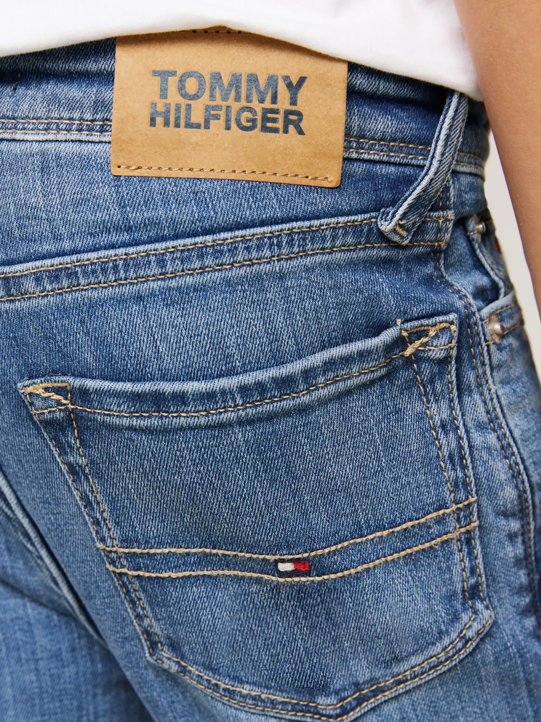 Jeansy*Tommy Hilfiger Jeansy Scanton Y O Wąskim Kroju OCEANBLUE