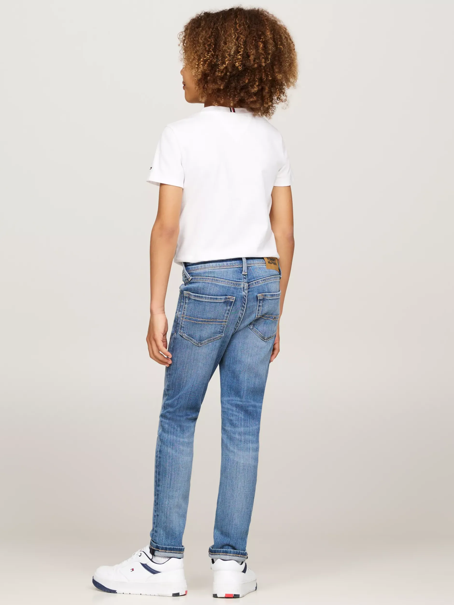 Jeansy*Tommy Hilfiger Jeansy Scanton Y O Wąskim Kroju OCEANBLUE
