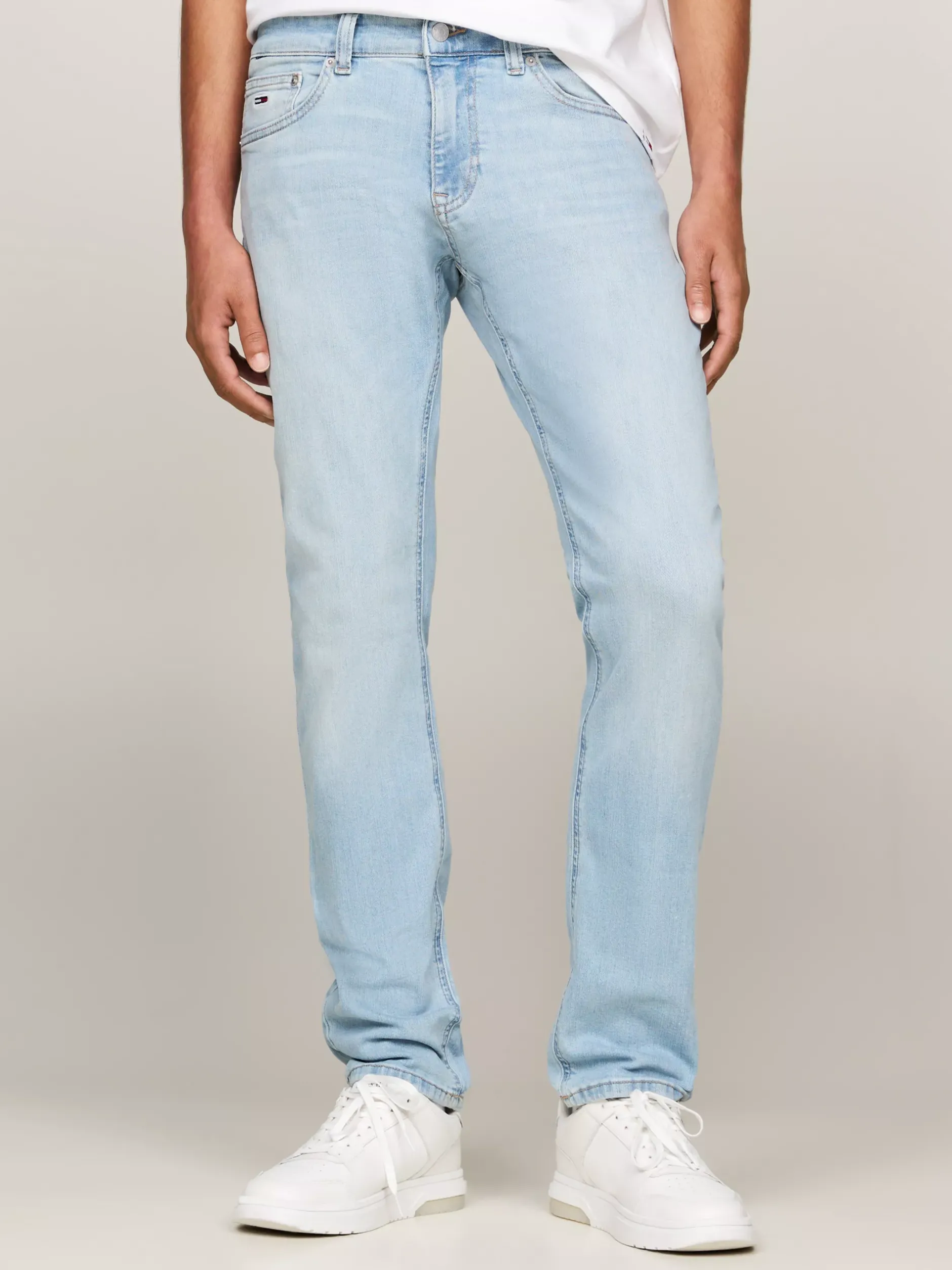 Jeansy*Tommy Hilfiger Jeansy Scanton Z Efektem Wyblaknięcia DENIM LIGHT