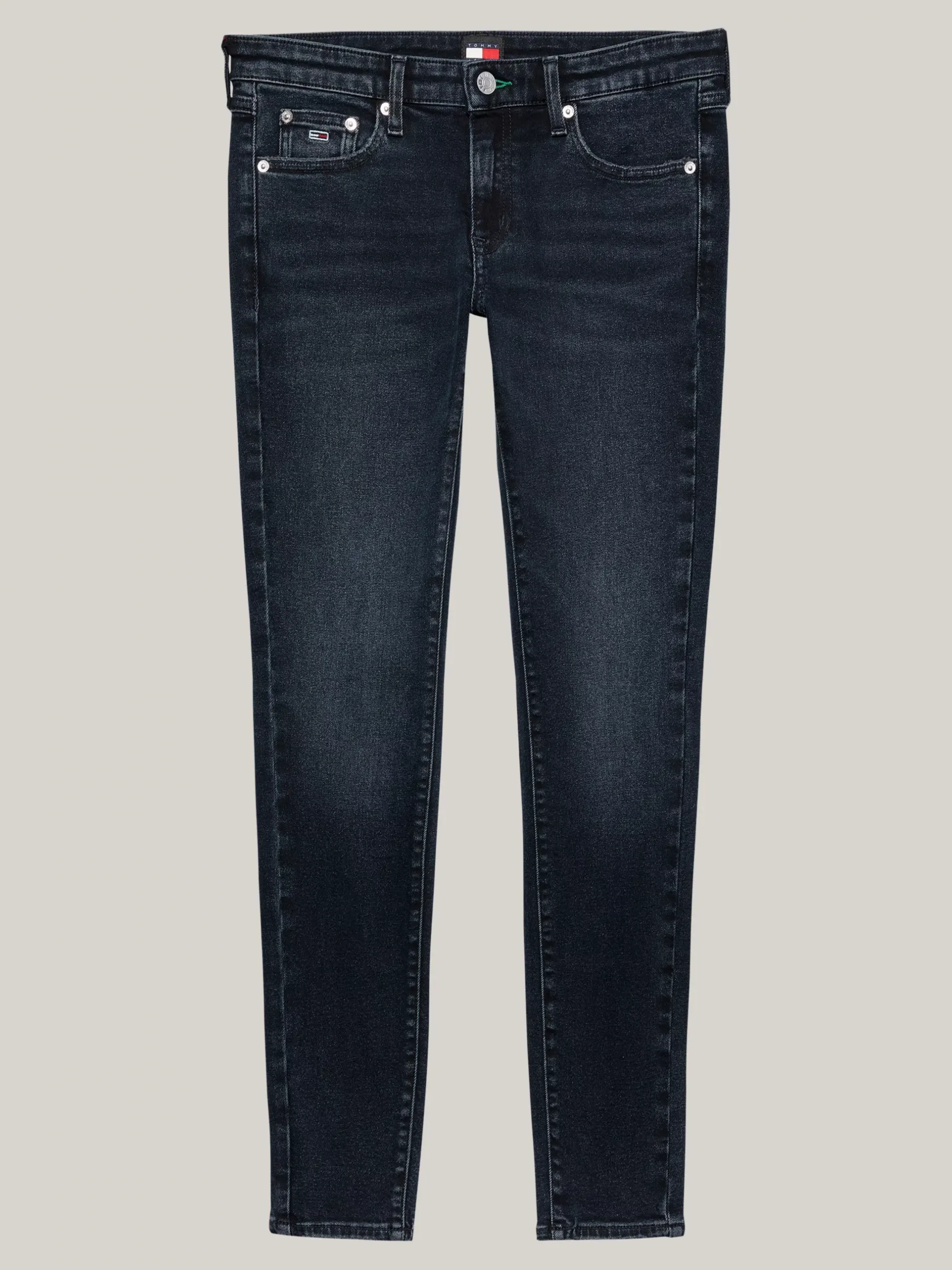 Jeansy*Tommy Hilfiger Jeansy Sophie O Obcisłym Kroju Z Niskim Stanem DENIM DARK