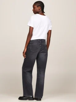 Jeansy*Tommy Hilfiger Jeansy Sophie Z Niskim Stanem DENIM BLACK
