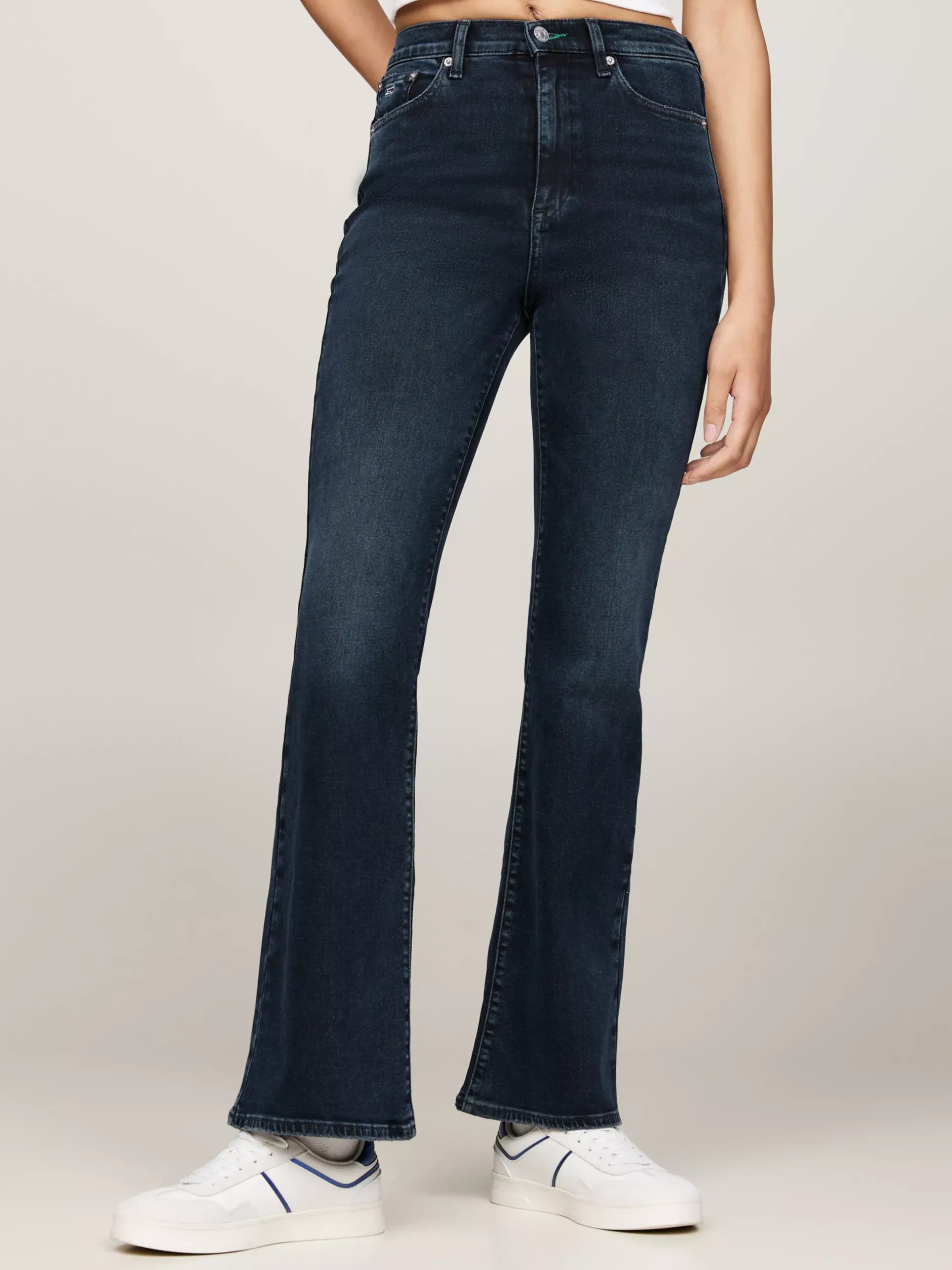 Jeansy*Tommy Hilfiger Jeansy Sylvia Z Efektem Wyblaknięcia DENIM DARK