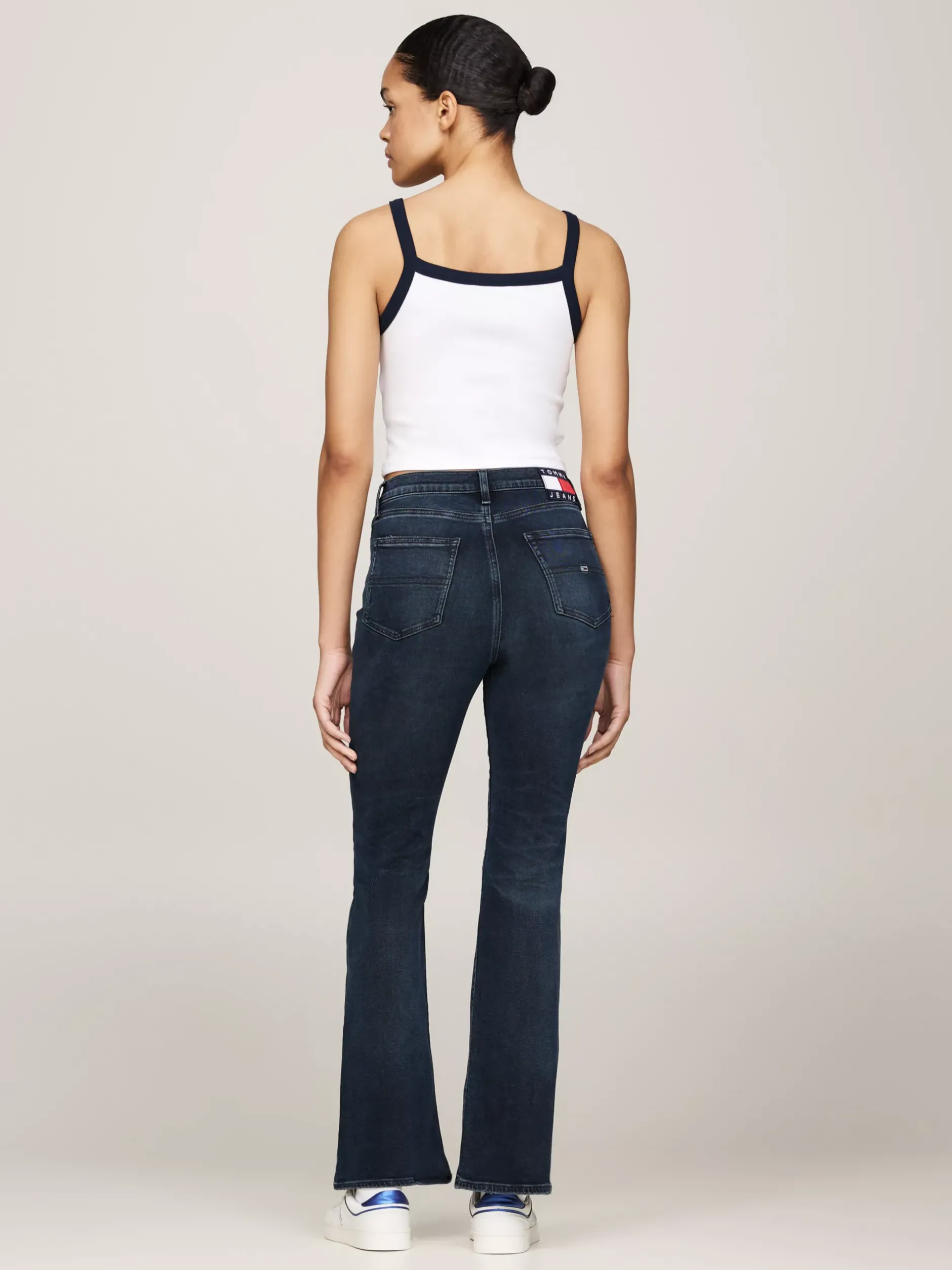 Jeansy*Tommy Hilfiger Jeansy Sylvia Z Efektem Wyblaknięcia DENIM DARK