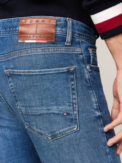 Jeansy*Tommy Hilfiger Jeansy TH Flex Bleecker O Wąskim Kroju CROSS BLUE