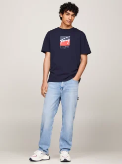 Jeansy*Tommy Hilfiger Jeansy Typu Skater O Fasonie Stolarskim DENIM LIGHT