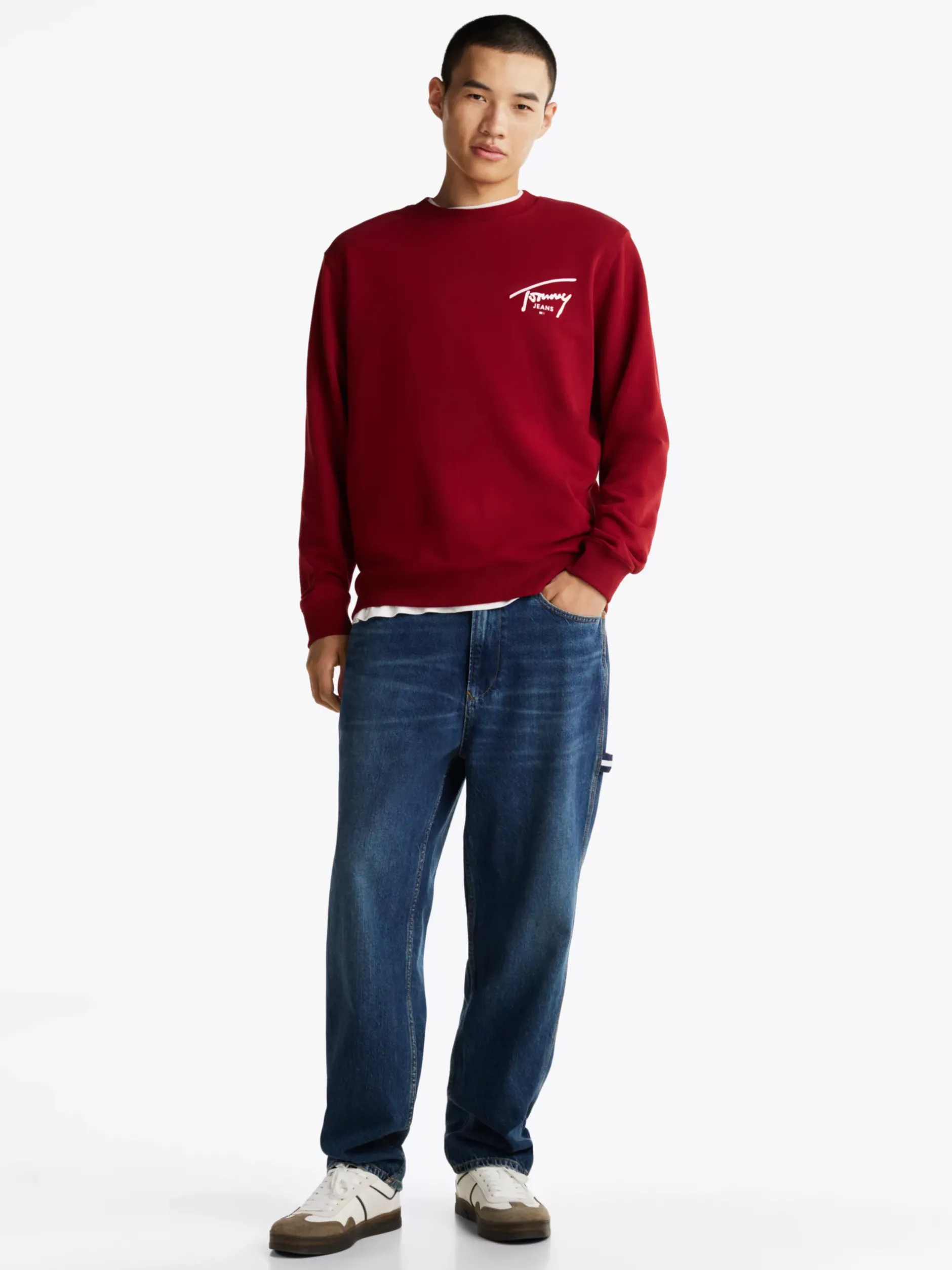 Jeansy*Tommy Hilfiger Jeansy Typu Skater Z Wiskerami DENIM DARK
