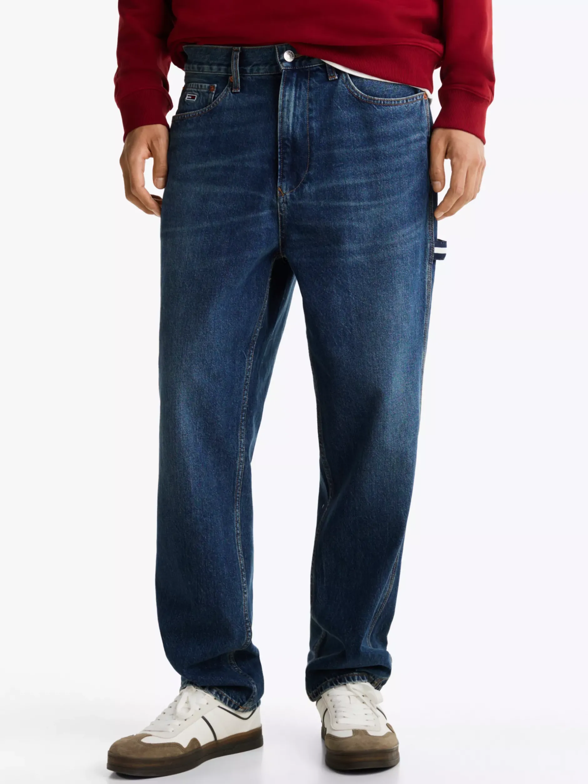 Jeansy*Tommy Hilfiger Jeansy Typu Skater Z Wiskerami DENIM DARK