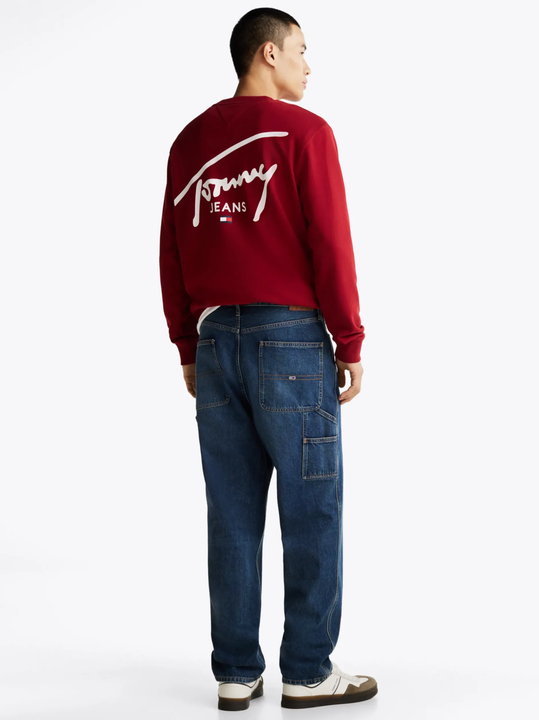 Jeansy*Tommy Hilfiger Jeansy Typu Skater Z Wiskerami DENIM DARK